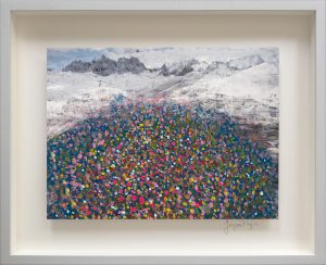 Photographie peinte, La montagne assiégée N°89, pièce unique